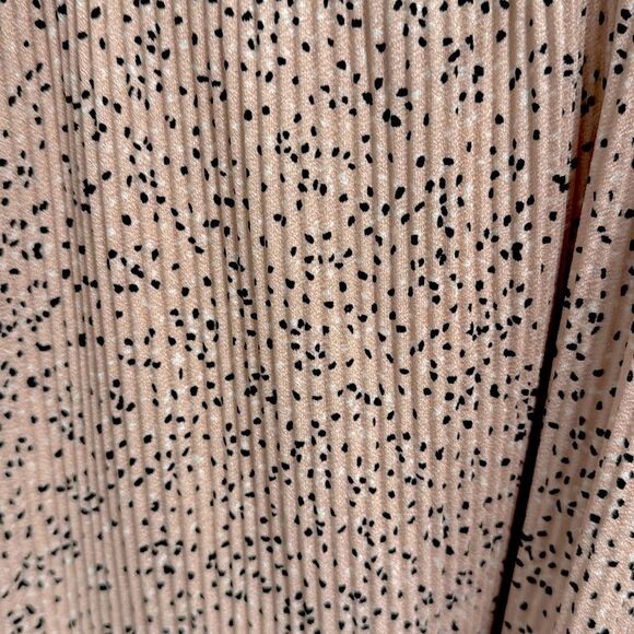 Adrianna Papell Sleeveless Printed Pleated Halter Top Pink Black Size Medium - Picture 5 of 8